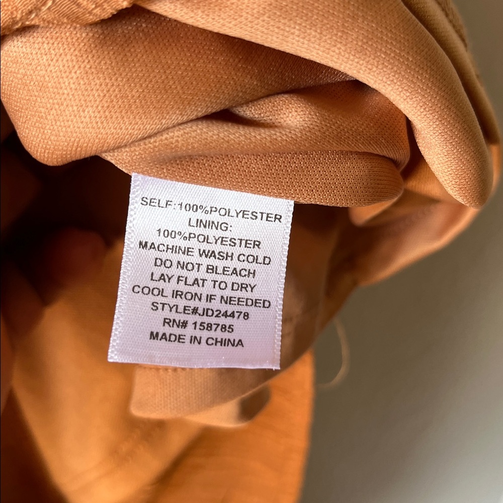 Pie In The Sky Elegant Tan Sleeveless Maxi Dress Sz S Ruffle Cottage Core Chic - Picture 5 of 6